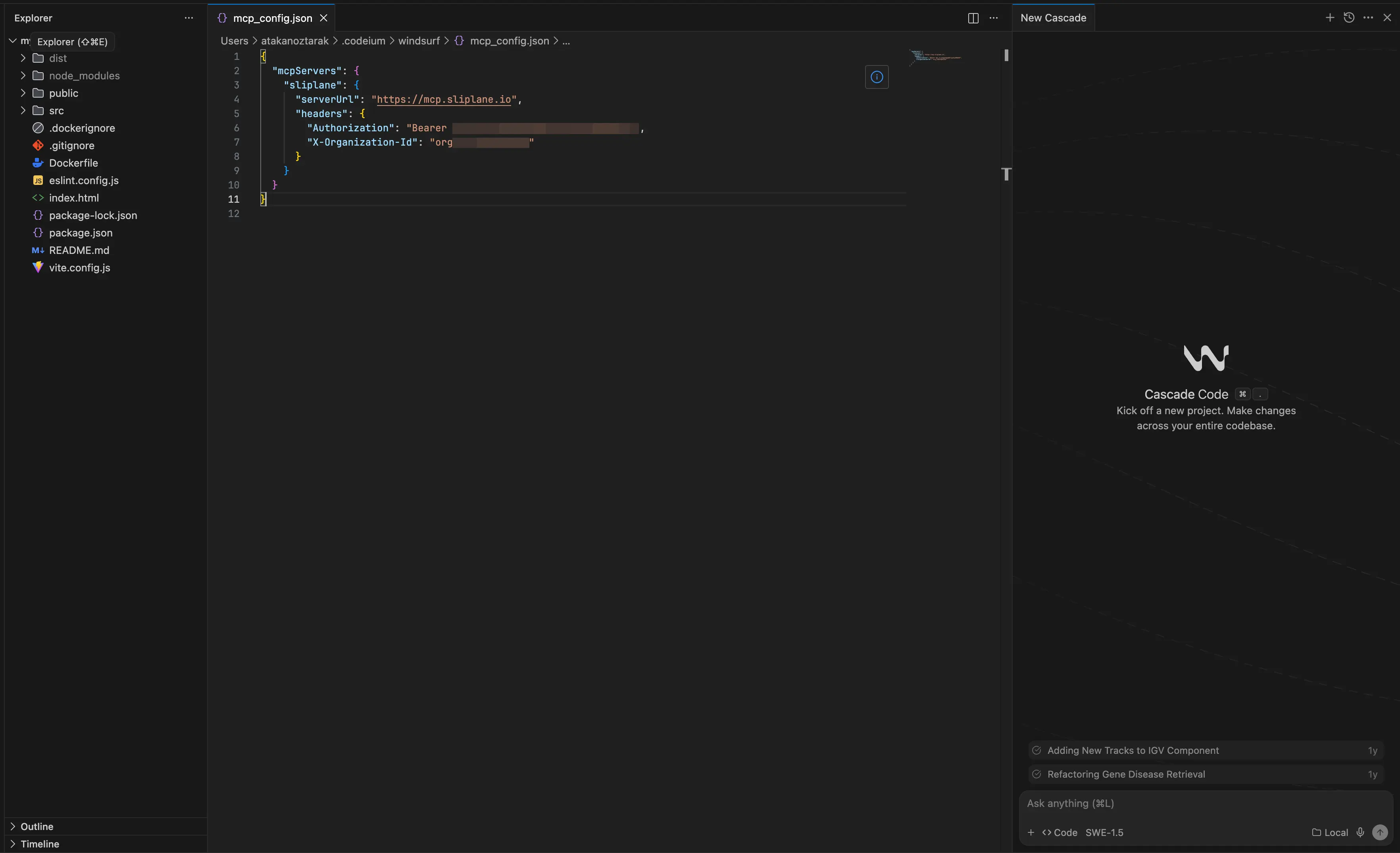 Windsurf MCP Konfiguration